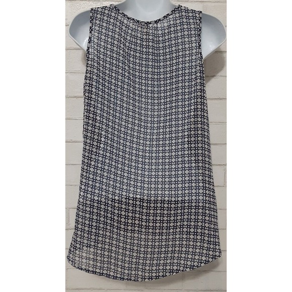 Red Camel Women's Blouse Size S Sleeveless Square Neck Tunic Sheer Multi-Color - Picture 4 of 5